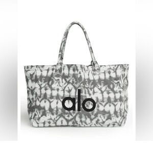 ALO Yoga Black and White Patterned Tote